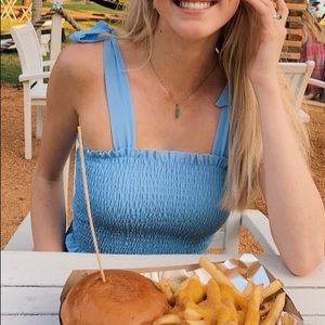 Cute tie up crop top